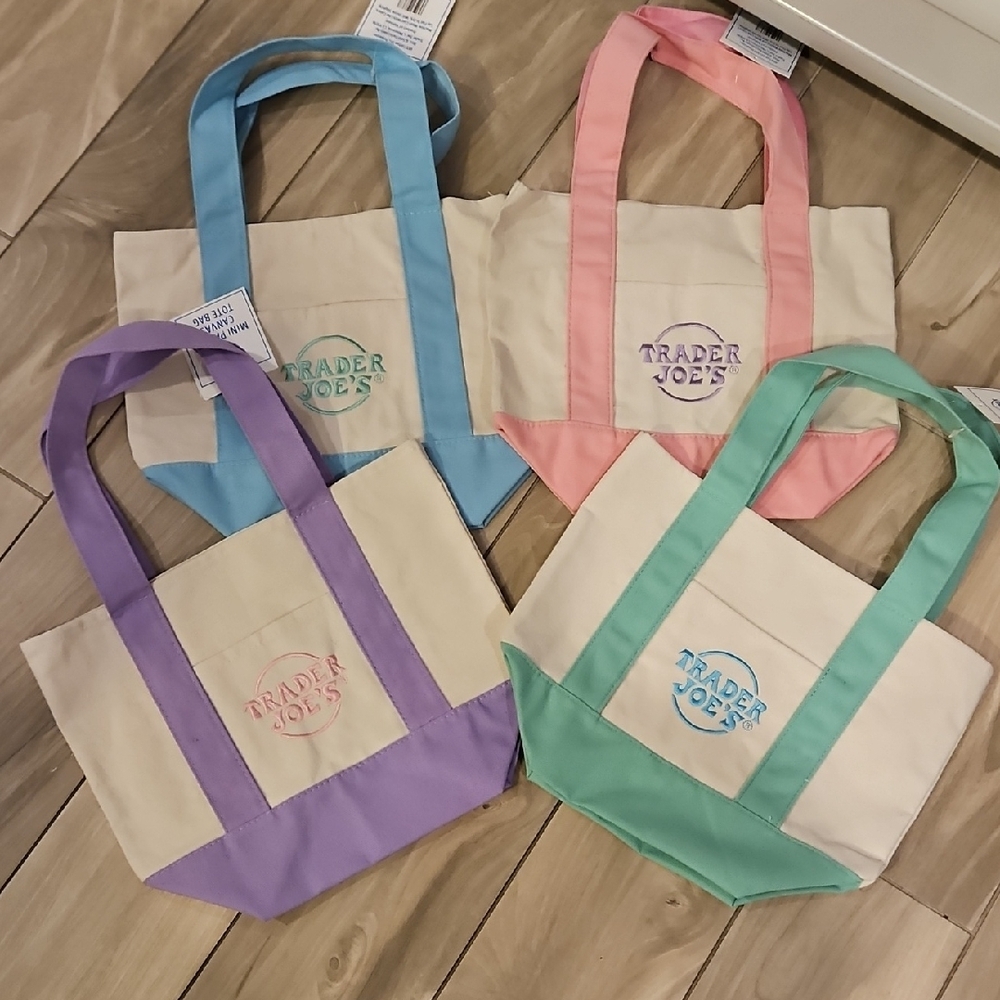 Viral Trader Joes Pastel Totes. Sold Out Everywhere!
